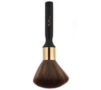 Generic Hairdressing Brush Professional Hair Sweeping Brush for Neck Face Duster in Salon and Barber Shop, Wooden Handle Hairdressing for Hair Styling At Home (Black)