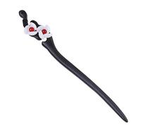 Generic Hairdressing Chopsticks for Women, Ebony Flower Hair Stick, Ancient Style Hair Accessories, Retro Hairpin for Updo, 0.56 Oz Lightweight Wooden Hair Stick