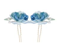 Generic Hairpins Allergic Flower U-shaped 2pcs Hair Pins Floral Clips for Elegant Accessories Safe to Real Flowers Suitable and Brides Wedding for Those for Theme Parties Prom