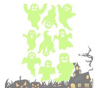 Generic Halloween Glow Stickers - Wall, Ceiling, Floor Decals | Glow in the Dark, Gothic, Green, PVC Stickers