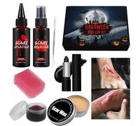 Generic Halloween Professional Makeup Kit - SFX Cosplay And Movie Cosmetics Collection Set, Halloween Scary Face Painting Kit Safe For Beginners