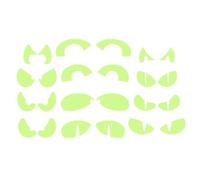 Generic Halloween Wall Stickers - Glow in the Dark, Waterproof PVC, Gothic Style, Green Color, Ghost, Bat, Skull, Peeping Eye Patterns, Wall, Ceiling, Floor Decals