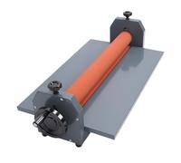 Generic Hand Crank Manual PVC Photo Film Cold Laminator Stable Operating Wide Application, Metal Rubber 25.6" Cold Roll Laminator for Advertising Photography, Large Format Printing