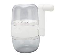 Generic Hand Crank Nut Grinder Stainless Steel Blades Manual Nut Chopper for Garlic White
