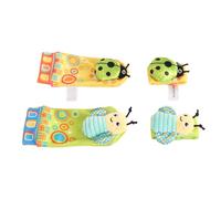 Generic Hand Feet for Children, Cute Soft Sound Paper Pantoing Pumps of Wrist Touch for The House for The Newborn House (Type 2)