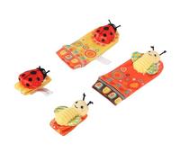Generic Hand Feet for Children, Cute Soft Sound Paper Pantoing Pumps of Wrist Touch for The House for The Newborn House (Type 3)