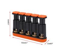 Generic Hand Grip Trainer for Strong Finger Strength Training - Durable Finger Exerciser for Piano Guitar - Orange/Grey 3-8.5lb Strength Range Ideal for Musicians At 4.1 X 2.6 X 0.9in (Orange)