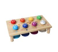 Generic Hand Press Eight Tone Bells Wooden Xylophone Musical Teaching Music Bells