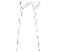 Generic Hand Spreader Tools 2Pcs L-Shaped Glass Cell Spreaders Laboratory Accessories for Reliable Chemistry Experiment Results