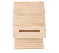 generic Handcrafted Weather Resistant Wood Bat House, Secure Roost for Outdoor Garden, Patio, Yard with Internal Grooves, for Outdoor Garden Patio Yard