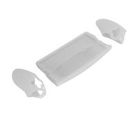 Generic Handheld Console Case, Game Remote Player Case, Shock Absorbing Silicone Split Design Precise Size Soft for Game Console (Transparent)