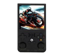 Generic Handheld Game Console, 4000mAh 4 Inch IPS Screen Retro Handheld Game Console RK3326 with Storage Box Screen Protector for Travel (128GB)