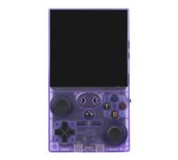 Generic Handheld Game Console Retro Gaming Console 4 Inch HD Screen WiFi Rechargeable Support for System Open Source Multi System Game Emulation for Gamers ABS (Purple)