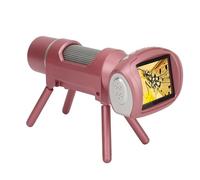 Generic Handheld Kids Microscope 40MP 2" Screen with 8 LED Lights Adjustable Zoom for Observation and Learning (Pink)