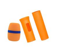 Generic Handheld Microphone Sleeve with Protective Foam Windshield for Enhanced, Orange