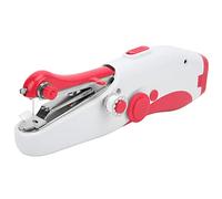 Generic Handheld Mini Electric Sewing Machine Portable DIY for Home Travelers Beginners Lightweight (Red)