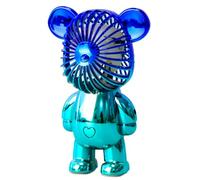 Generic Handheld Mini Fan, Portable Personal USB Rechargeable Battery Powered Desk Fan with 3 Speeds Adjustable for Home, Office, Travel, Summer, Kids (Blue), Small
