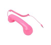 Generic Handheld Retro Phone Receiver Wired with Speaker for Comfortable Conversations At Home Office (Pink)