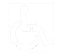 Generic Handicap Stencil Marker Silicone Pavement Painting Versatile Symbol Template