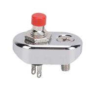 Generic Handlebar Start Stop Switch Self Resetting Motorcycle Kill Toggle Switch for ATV UTV Dirt Bike, Convenient Control for All Riders (Circular Button)