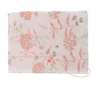 Generic Handmade Cloth Book Sleeve Adjustable Dandelion Satin Fabric Book Cover Protector A5 Size for Students