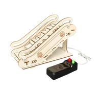 Generic Handmade Electric Escalator Model Kit Stem Educational Craft for Interactive Science Building Project DIY Materials Included for Family Activities and Learning