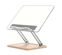 Generic Hands-Free Cookbook Stand Adjustable Acrylic Book Stand | Laptop Tablet Support for Cookbook Recipe Magazines Textbook Tablets Laptops