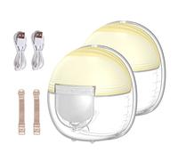 Generic Hands Free Electric Breast Pump Portable Breast Pump 2 Modes for Efficient Pumping Anti-Backflow for Nursing Mothers (2 Sets)