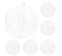 Generic Hanging Acrylic Globe Planters 6 Set with 5.5Cm Opening, Air Plant Holders for Succulents and Tillandsia, Multi-Use Decorative Plant Display and Tea Light Holders for Home and