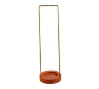 Generic Hanging Brush Holder Rack for Desk Organization in Study Areas, Gold Right Angle