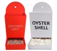 Generic Hanging Chicken Feeder Precision Nutrition Automatic Chicken Feeder No Waste Design Fence Feeder Wide Mouth Chicken Coop Accessories