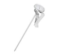 Generic Hanging Temperature Gauge for Cooking Thermometer with Adjustable Clip Ideal for Coffee Milk and Candy Stainless Steel Glass 7.6" (Long Length)