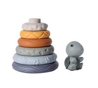 Generic - Happy Hippo Baby Early Education Soft Glue Rainbow Ring Six Layer Knead Called Baby Teether Children's Toy Little Girl Toddler (L, One Size)