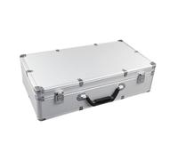 Generic Hard Shell Carrying Case Cordless Mic Protection Box Lightweight Four Channel Mic Storage for Outdoor Activity Travel, white Lengthen