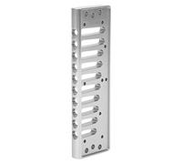 Generic Harmonica Comb, 10-Hole Blues Harp Comb Professional Aluminum Alloy Harmonica Accessory Part for SP20 (Silver)