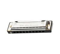 Generic Harmonica Toy C Harmonica Blues Instrument 10 Hole Diatonic Harmonica Blues Mouth Organ for Boys Girls, Silver