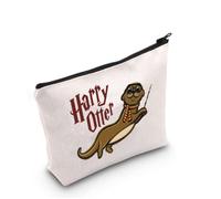Generic Harry Otter Makeup Bag Sea Otter Animal Lover Cosmetic Bag Otter Mom Gift Zoo Animal Lover Gift Zipper Travel Bag