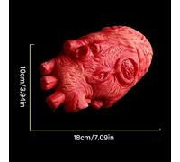 Generic Hart Bloody Horror Props, Life Size PP Cotton Filler Artificial Human Heart Red for Festival (Red)