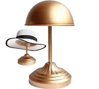 Generic Hat Display Stand Metal Tabletop Hat Rack Wig Holder Display Stand Free Standing Hat Stands for Display