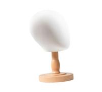 Generic Hat Stand Multifunctional Hat Display Stand Made of Wood Freestanding Manikin Head for Making for Boutique Fashion Store Home Decor, Wood Color
