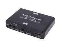 Generic HD Multimedia Interface ARC Converter for Seamless Sound Transmission, 192KHz DAC Digital to Analog Converter for Home Theater System, Aluminum Alloy Design