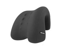 Generic Head and Neck Pillow Chair Cushion Cervical Support Memory Foam Easy to Remove Cover Suitable for Office Home, Dark Gray
