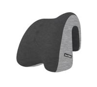 Generic Head and Neck Pillow Chair Cushion Cervical Support Memory Foam Easy to Remove Cover Suitable for Office Home, Black Gray