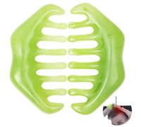 Generic Head Portable Massage Tools, Stimulating Multifunctional Combs, Physical Therapy, Pressure Relief, 2 Pcs Resin Scalp Green Combs, for Head Caring