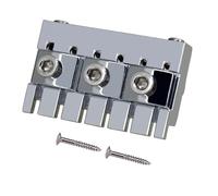 Generic Headless Guitar String Locking Nut with Screw Professional Zinc Alloy Silver