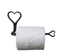 Generic Heart Shape Toilet Paper Holder - Wall Mounted Iron Coat Hook - Sturdy Decorative Wall Hook for Home and Office - Black Antique Finish - LIAMZ034