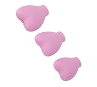 Generic Heart Shaped Silicone Makeup Brush Cap Cute And Beautiful, Easy To Use Cosmetic Brush Guard For Women Girls, 3 X Makeup Cover (Pinkish)