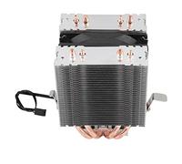 Generic Heat Pipe CPU Radiator Cooler Efficient Cooling Fan for LGA1155 1366 with White Fan Blades Metal Plastic 130x95x90mm