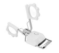 Generic Heated Eyelash Curler Portable Rechargeable for Long Lasting Curls 2 Modes Anti Burn Electric Lash Styling Tool (White)