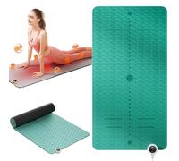 Generic Heated Yoga Mat, Non-slip, Temperature Adjustable, 8mm Thick, 1-12H Timer - 183 x 66 x 0.8 cm, Green, Powder, Twilight Purple, Dark Star Gray